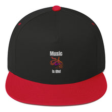 Load image into Gallery viewer, Music is Life! Flat Bill Cap